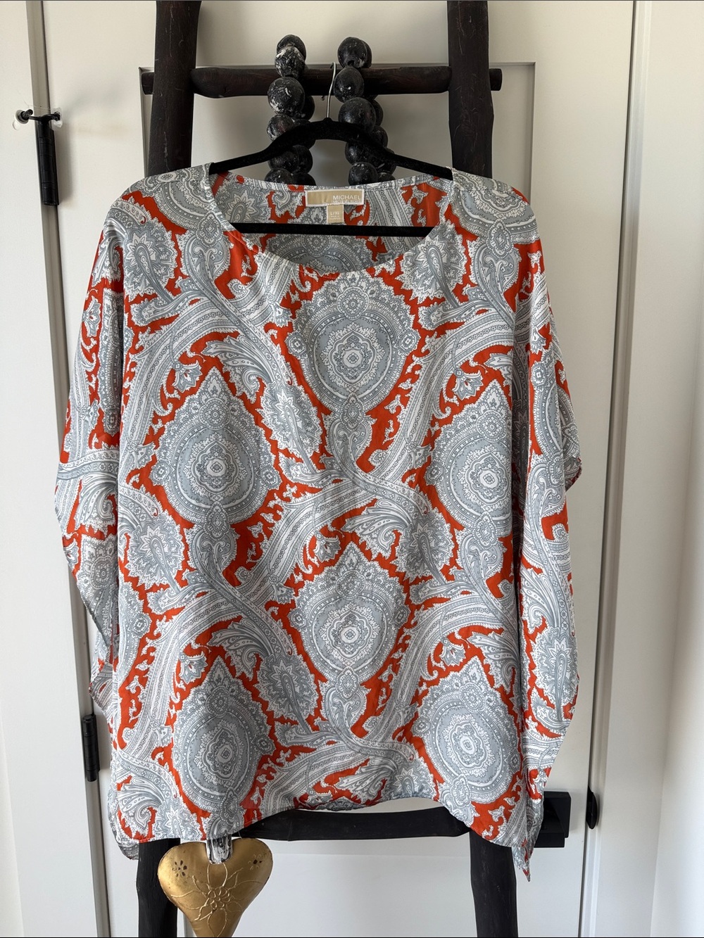 Michael Kors paisley butterfly top